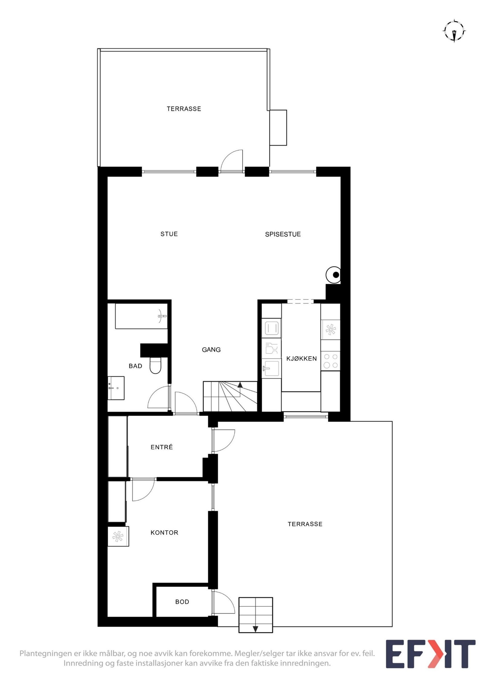 Plantegning 1. etasje. Galleribilde