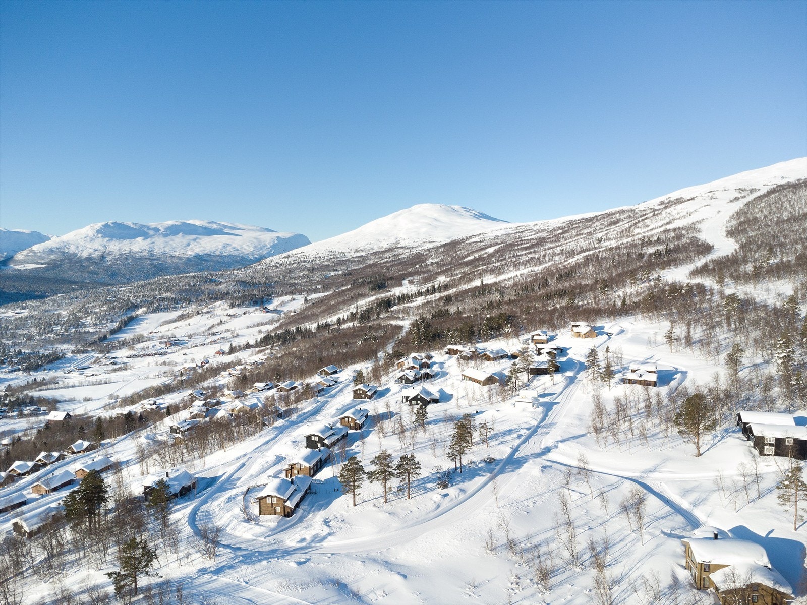 Dronefoto fra øst Galleribilde