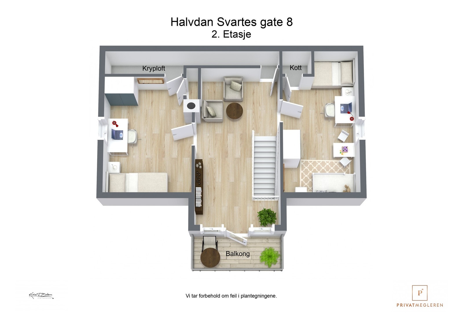 Plantegning 2. etasje Galleribilde