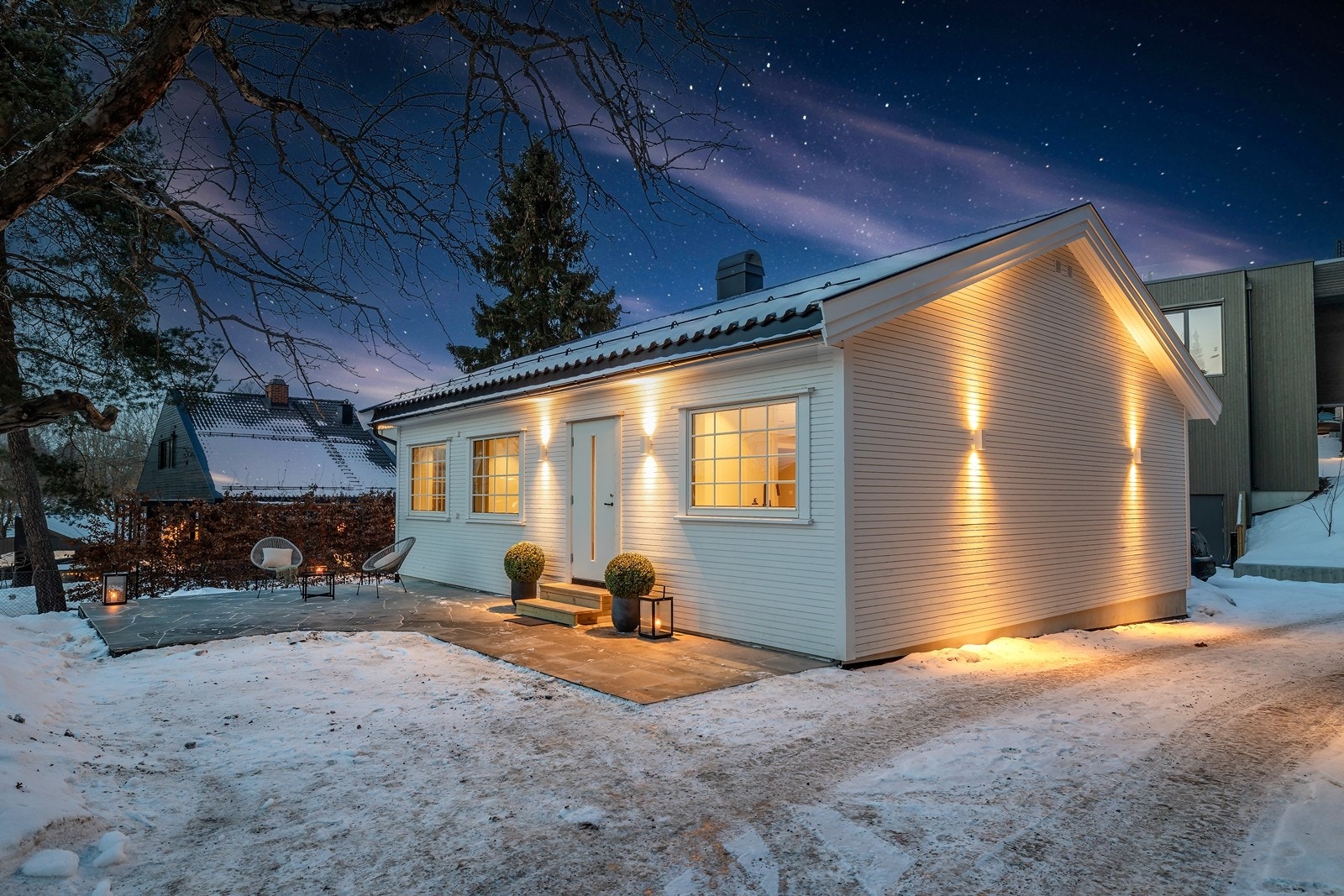 Stemning (fotoredigert kveldshimmel) Galleribilde