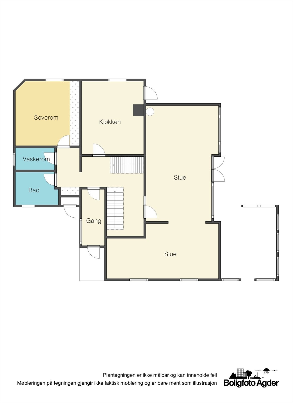 Planskisse -hovedetasje Galleribilde