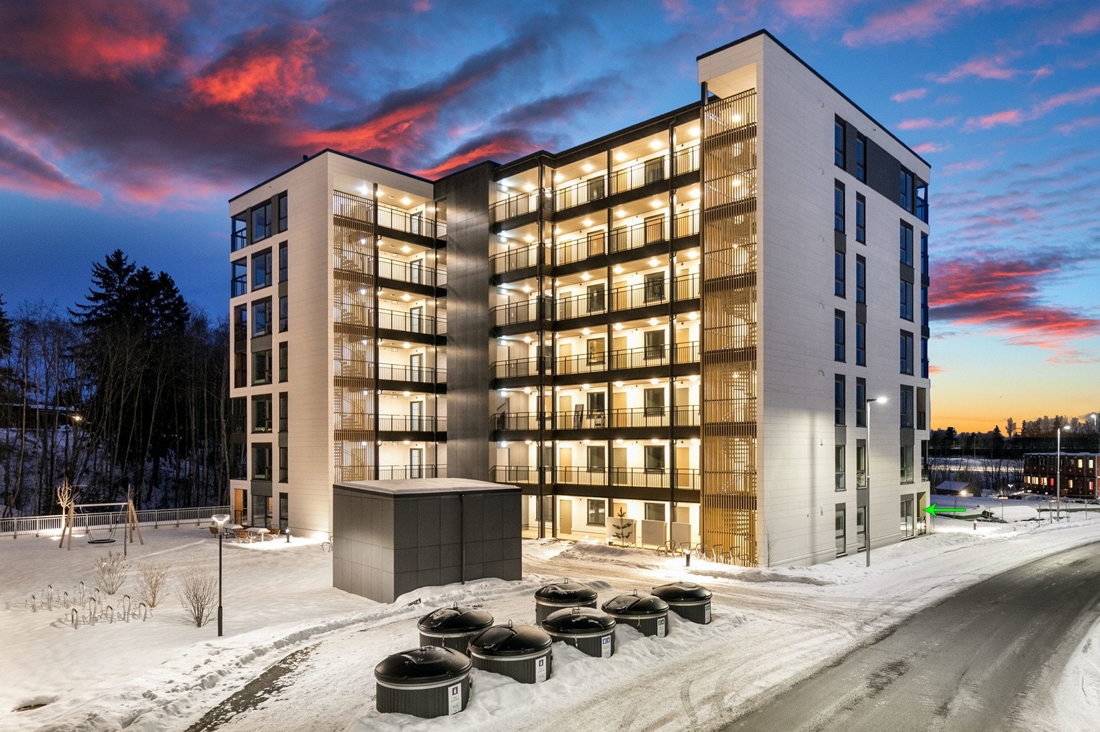 Kveldsstemning i Vestskogen Galleribilde