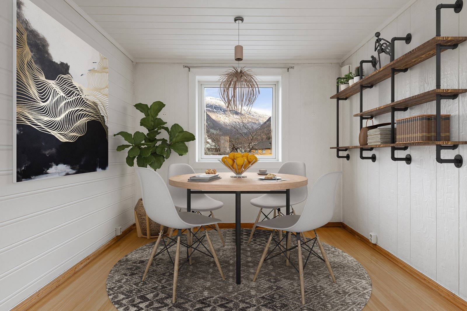 med plass til praktisk spisebord. Galleribilde