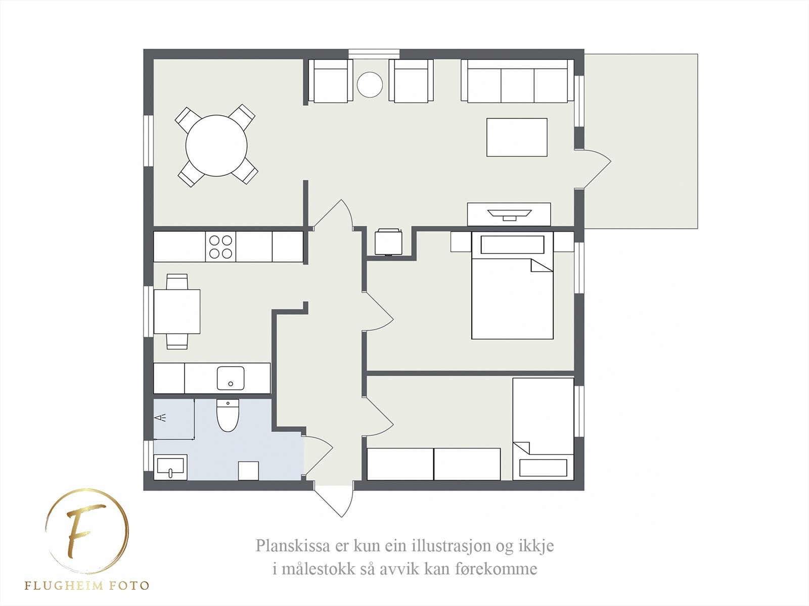 Planteikning Galleribilde