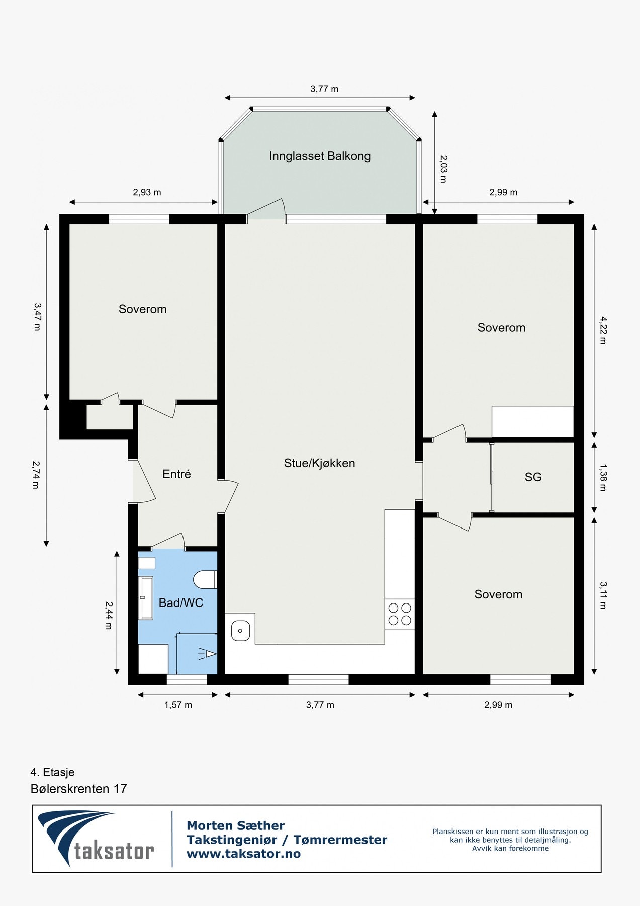 Planskisse. Galleribilde