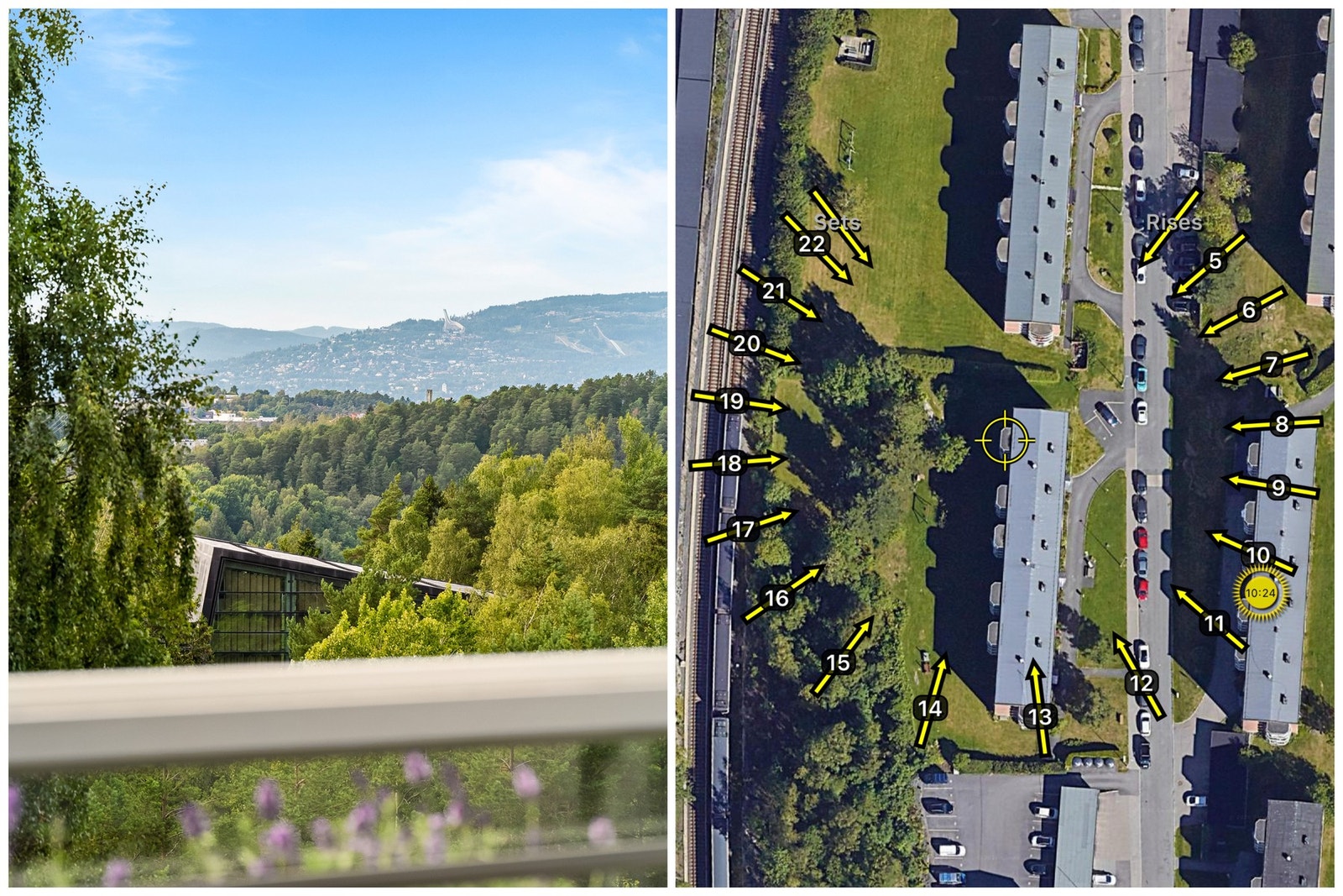 Den vestvendte balkongen gir gode solforhold fra tidlig ettermiddag til kveld. Galleribilde