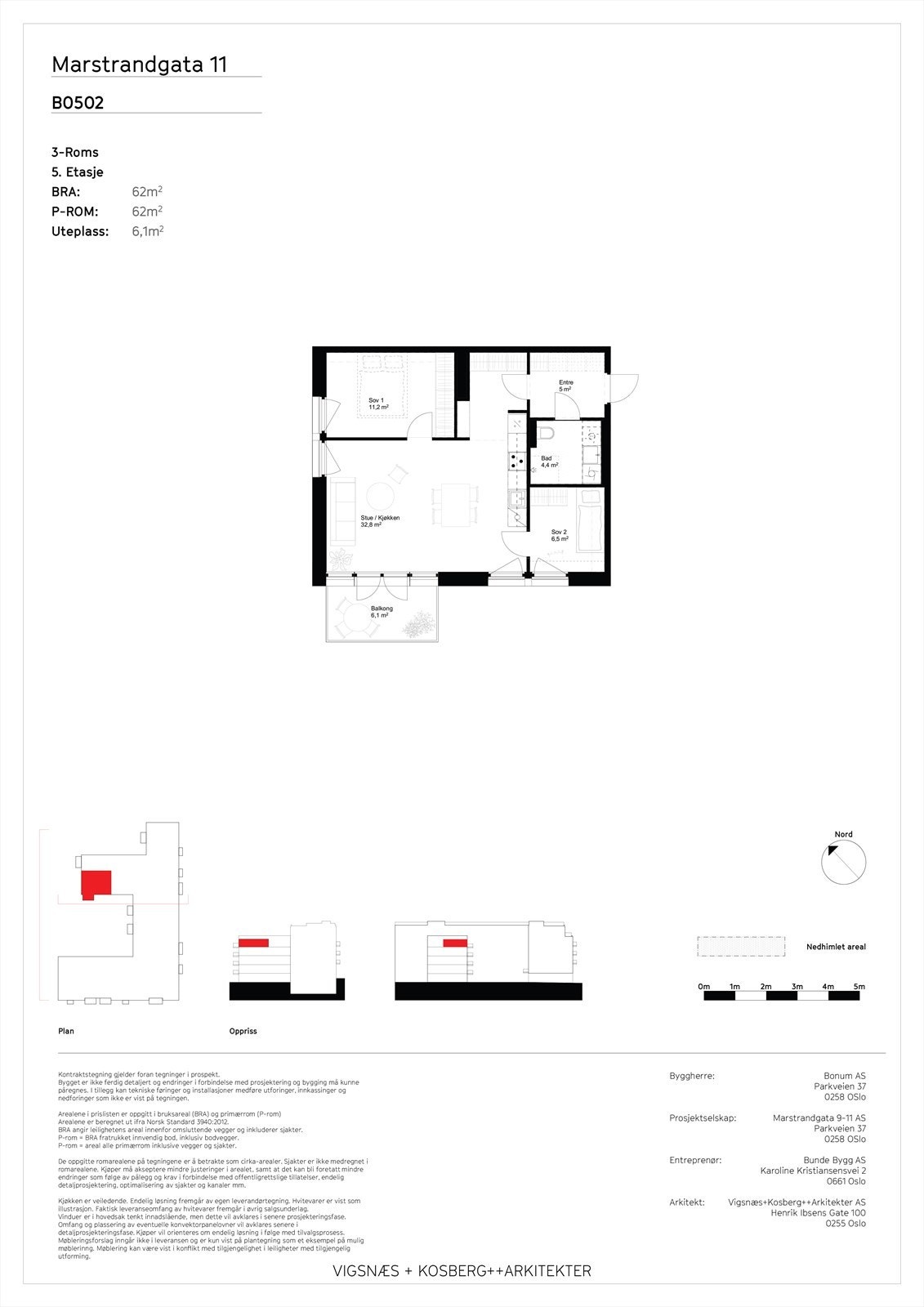 Kontraktstegning | Det medfølger kjellerbod på ca. 5 kvm. Galleribilde
