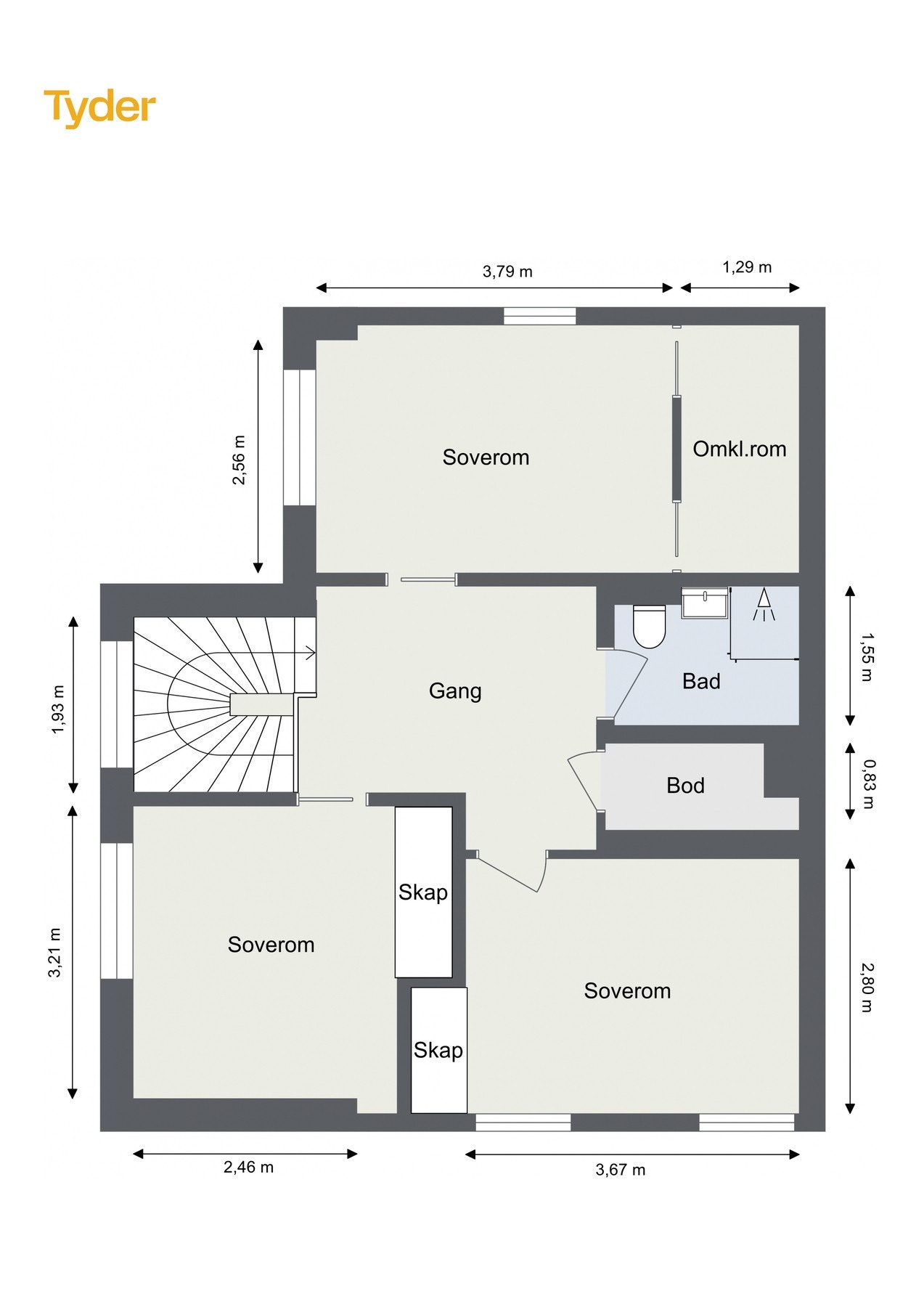 Plantegning - 2. etasje. Galleribilde