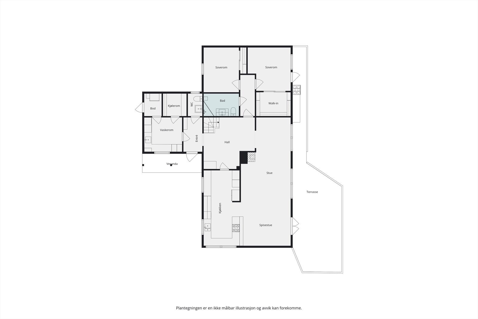 Plantegning 1. etg. Galleribilde