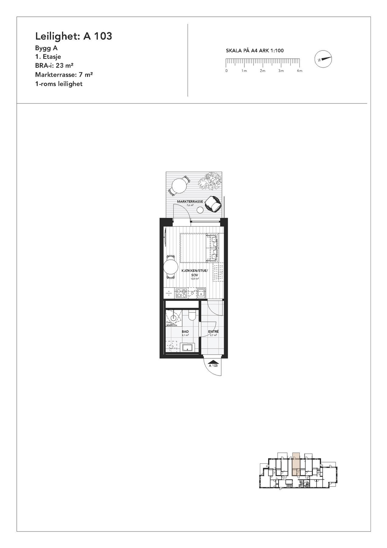 Praktisk og fin planløsning. Galleribilde