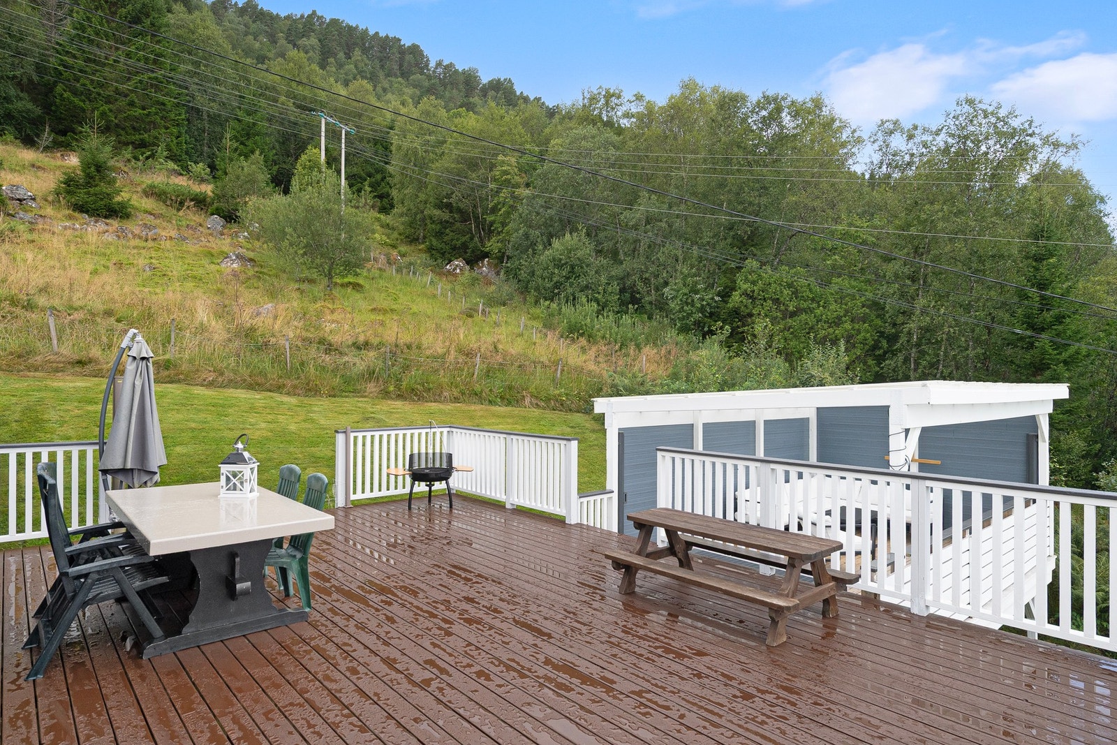 Skjermet uteområde. Galleribilde