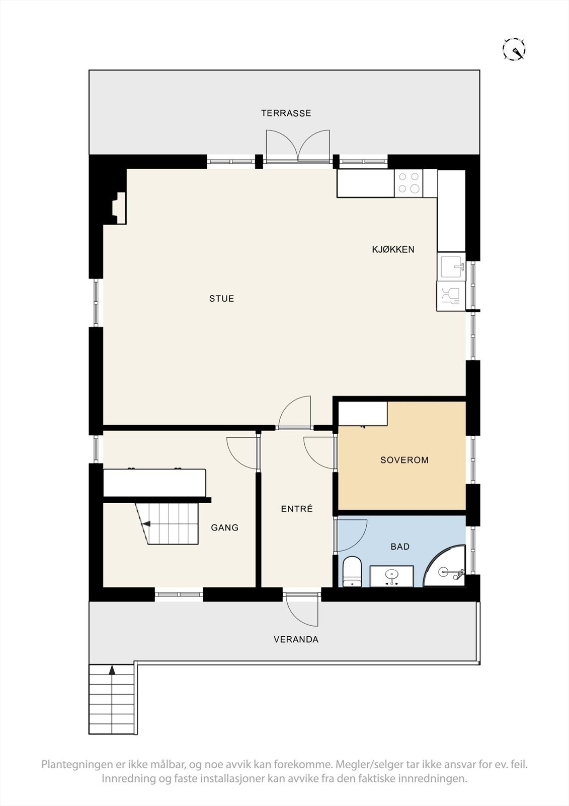 Planløsning 1. etasje. Galleribilde