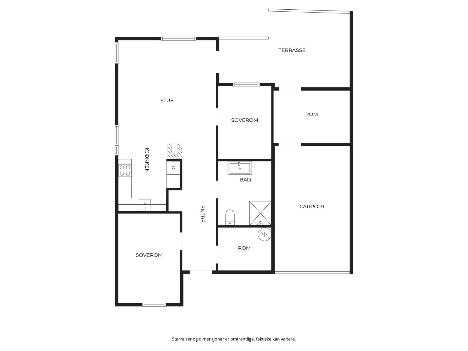 Plantegning Galleribilde