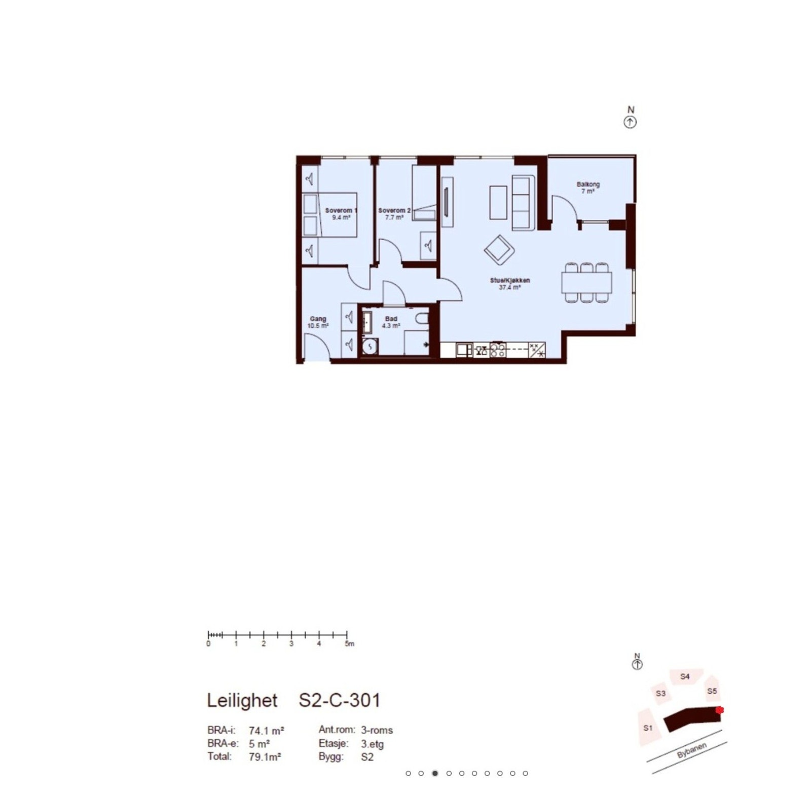 - Boligens planløsning og utforming - Galleribilde