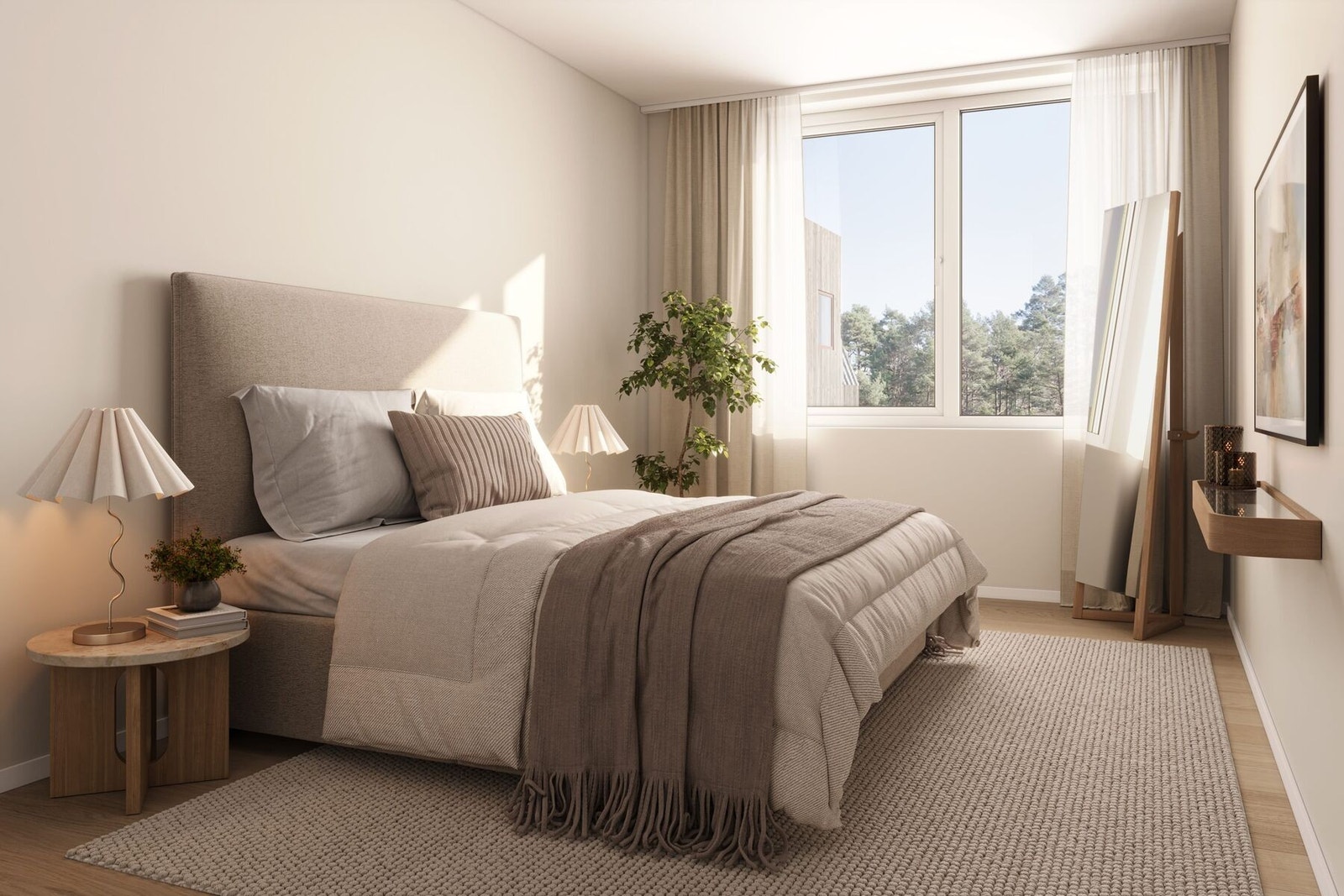 - Boligens hovedsoverom holder 9,4 m² - (Merk! Bilde er ikke av denne bolig) Galleribilde