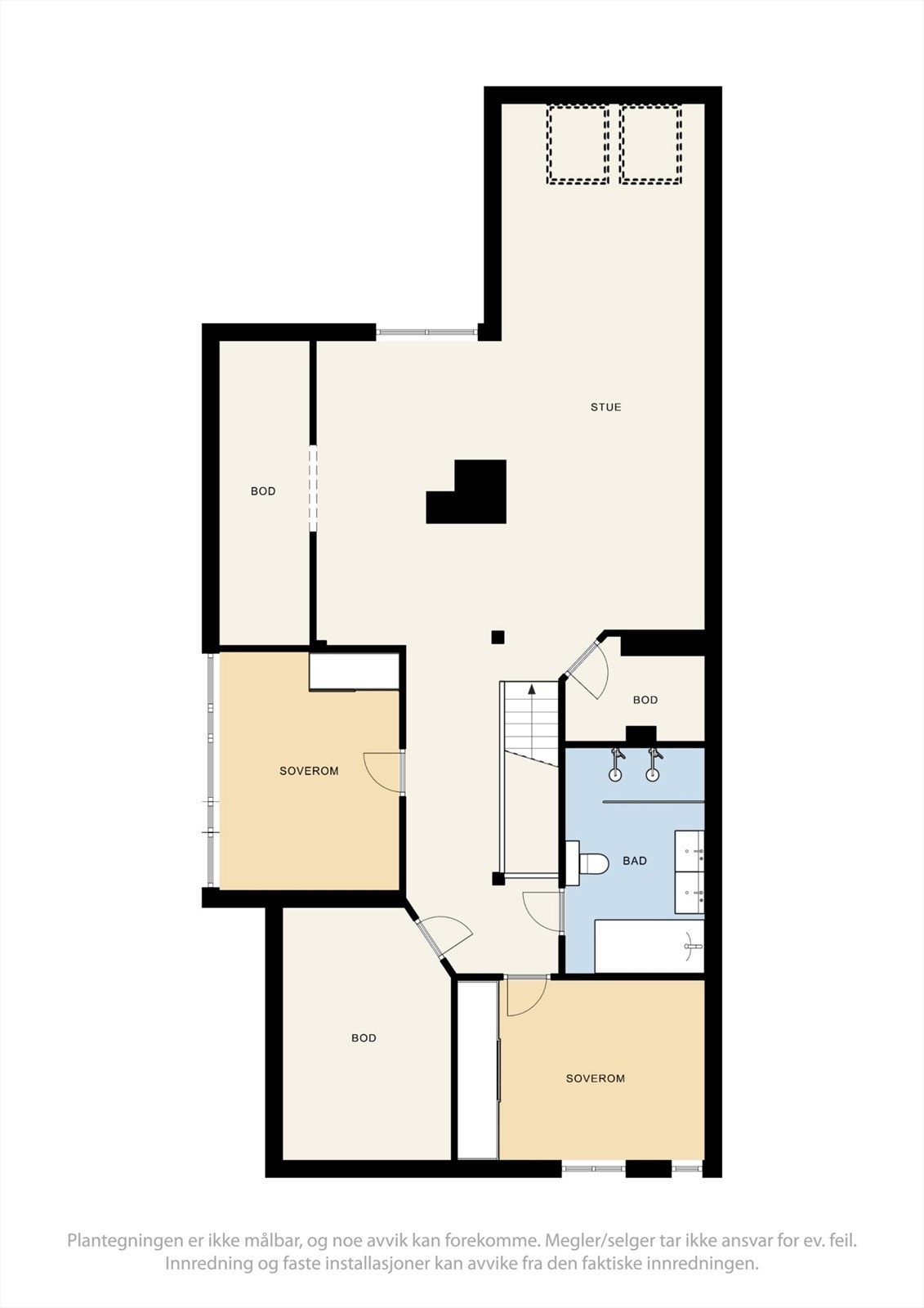 Plantegning 2. etasje Galleribilde