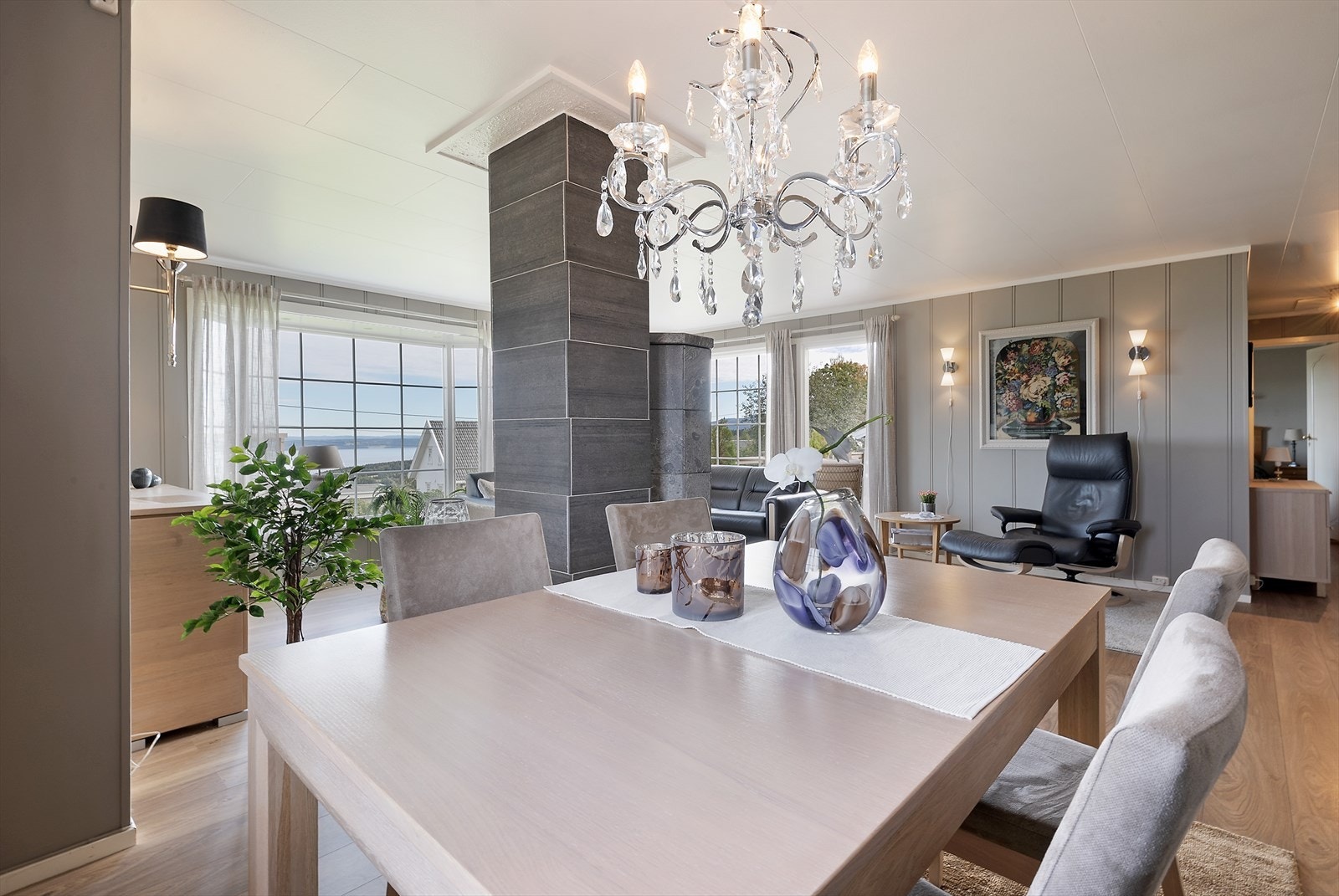 Hyggelig utsikt fra stuen. Galleribilde