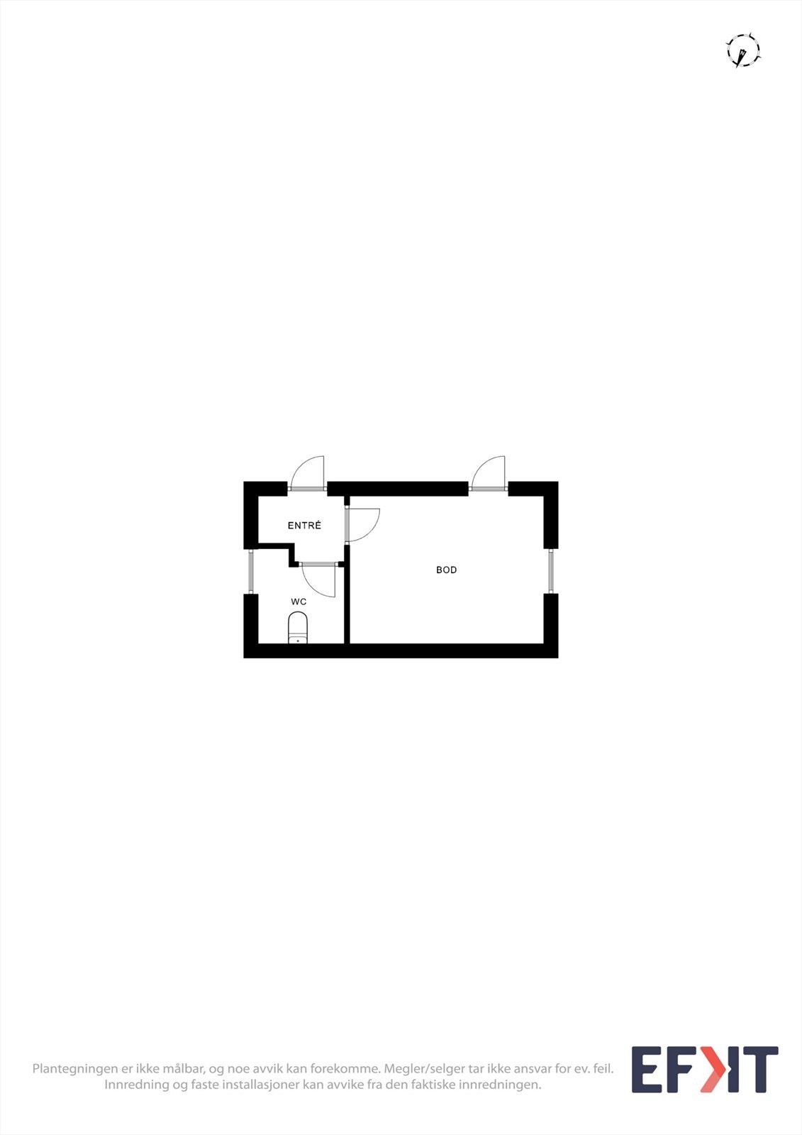 Plantegningen er ikke målbar, og noe avvik kan forekomme. Megler/selger tar ikke ansvar for ev. feil. Innredning og faste installasjoner kan avvike fra den faktiske innredningen. Galleribilde