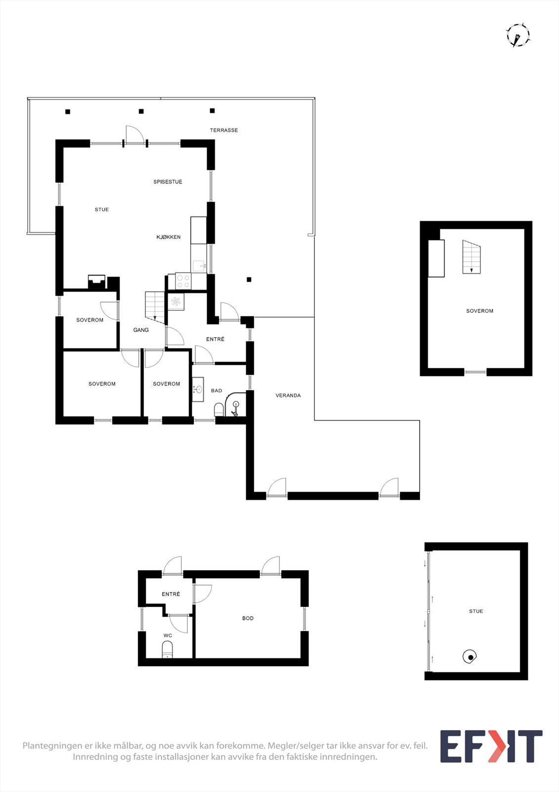 Plantegningen er ikke målbar, og noe avvik kan forekomme. Megler/selger tar ikke ansvar for ev. feil. Innredning og faste installasjoner kan avvike fra den faktiske innredningen. Galleribilde