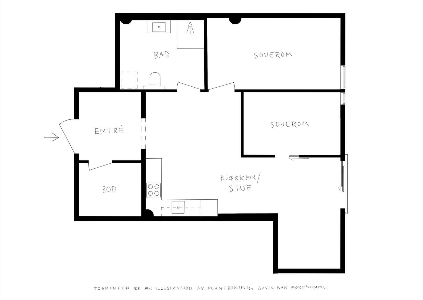 Plantegning. Galleribilde