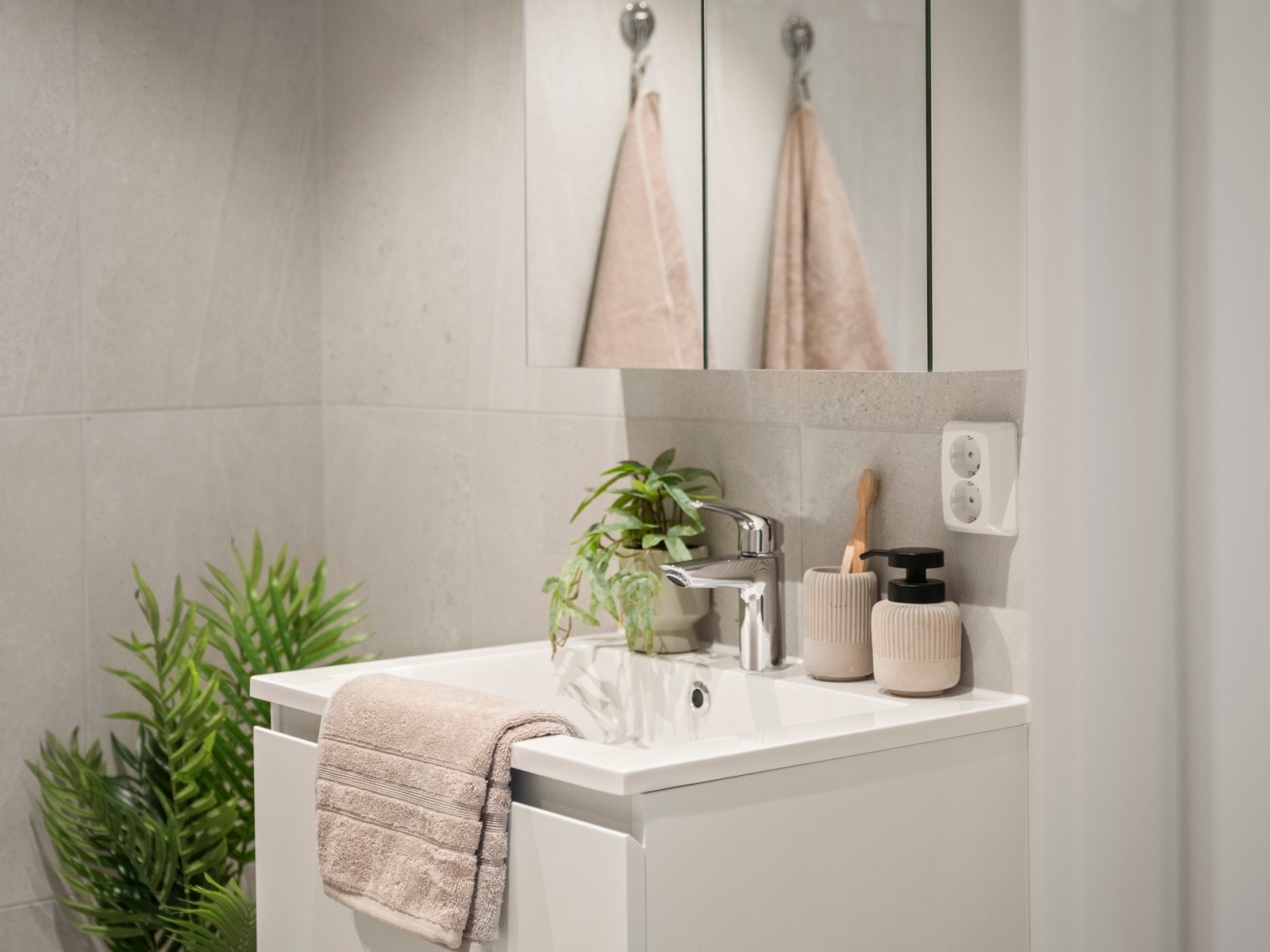 Detaljbilde hovedbad. Galleribilde