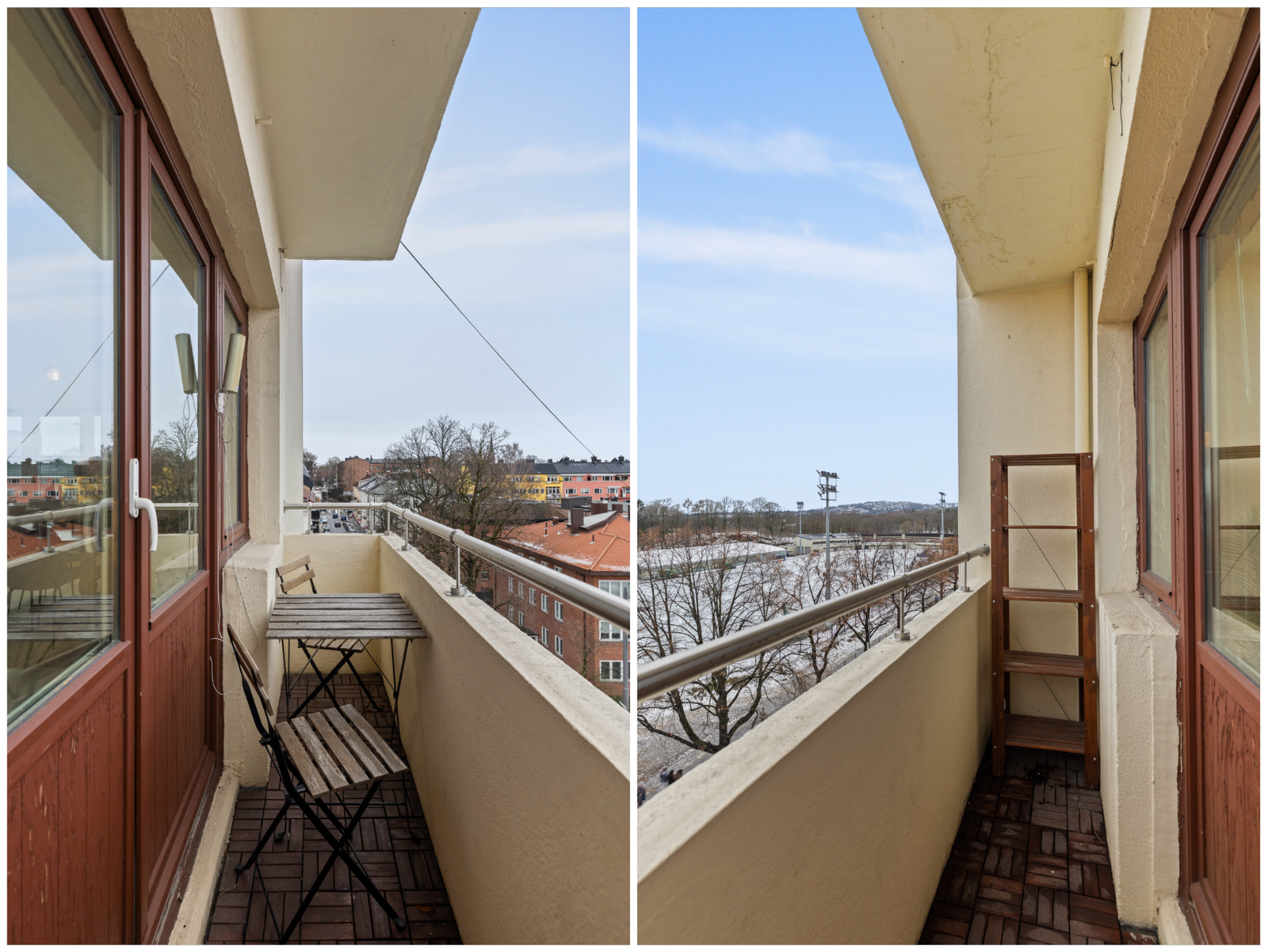 Balkongen er overbygd og oppmålt til 2 m². Galleribilde