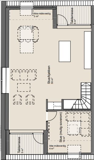 Plantegning 2. etasje Galleribilde