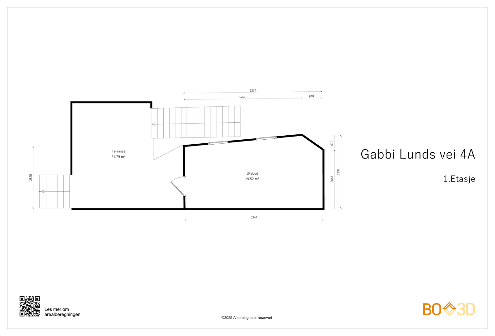 Utebod med uteplass Galleribilde