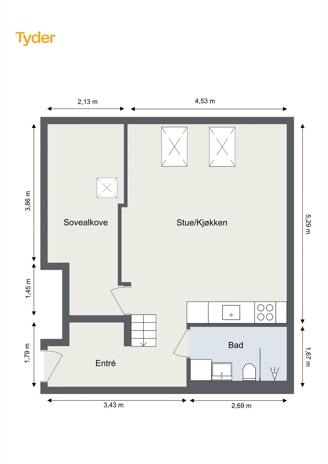 Plantegning Galleribilde