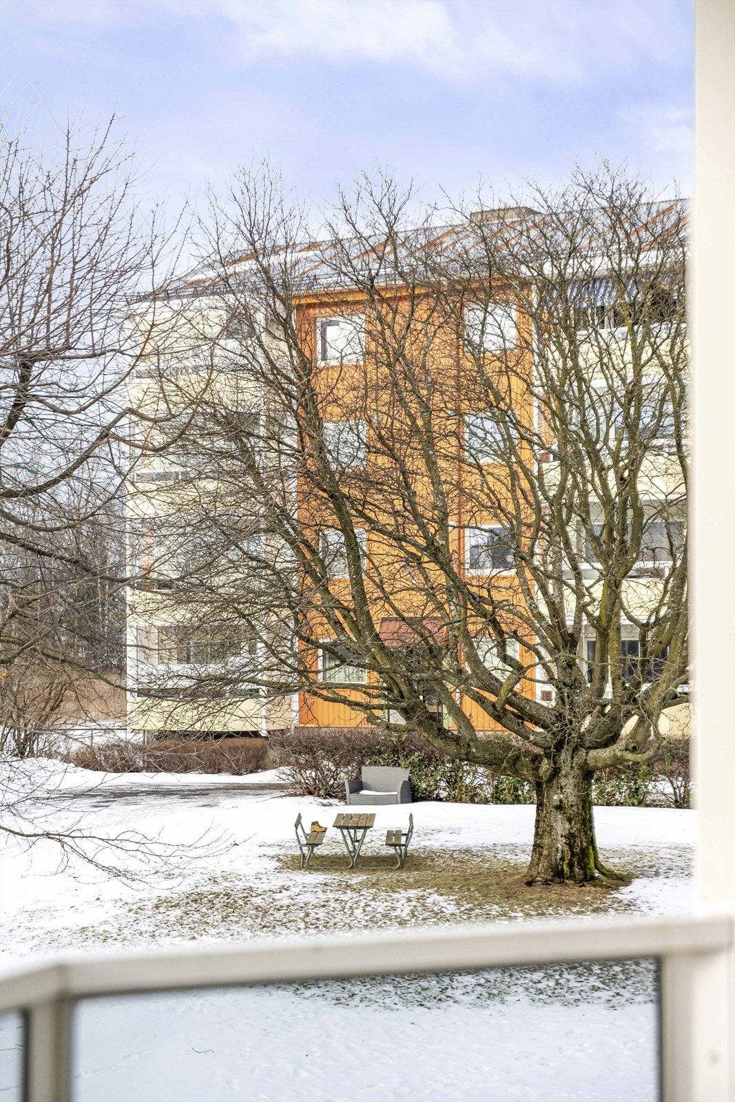 Her har man også utsikt mot borettslagets grønne fellesarealer. Galleribilde