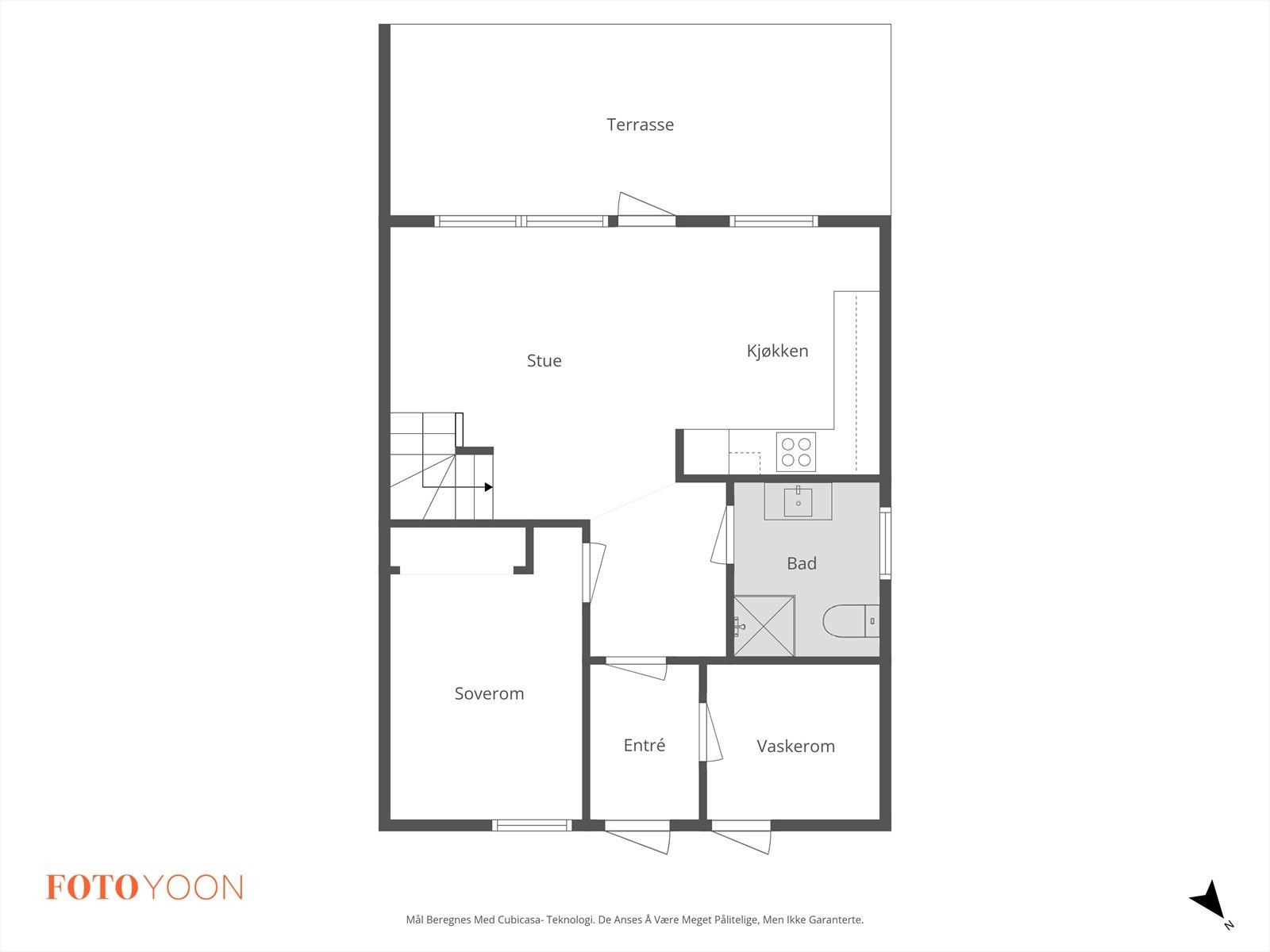 Planløsning 1. etasje Galleribilde