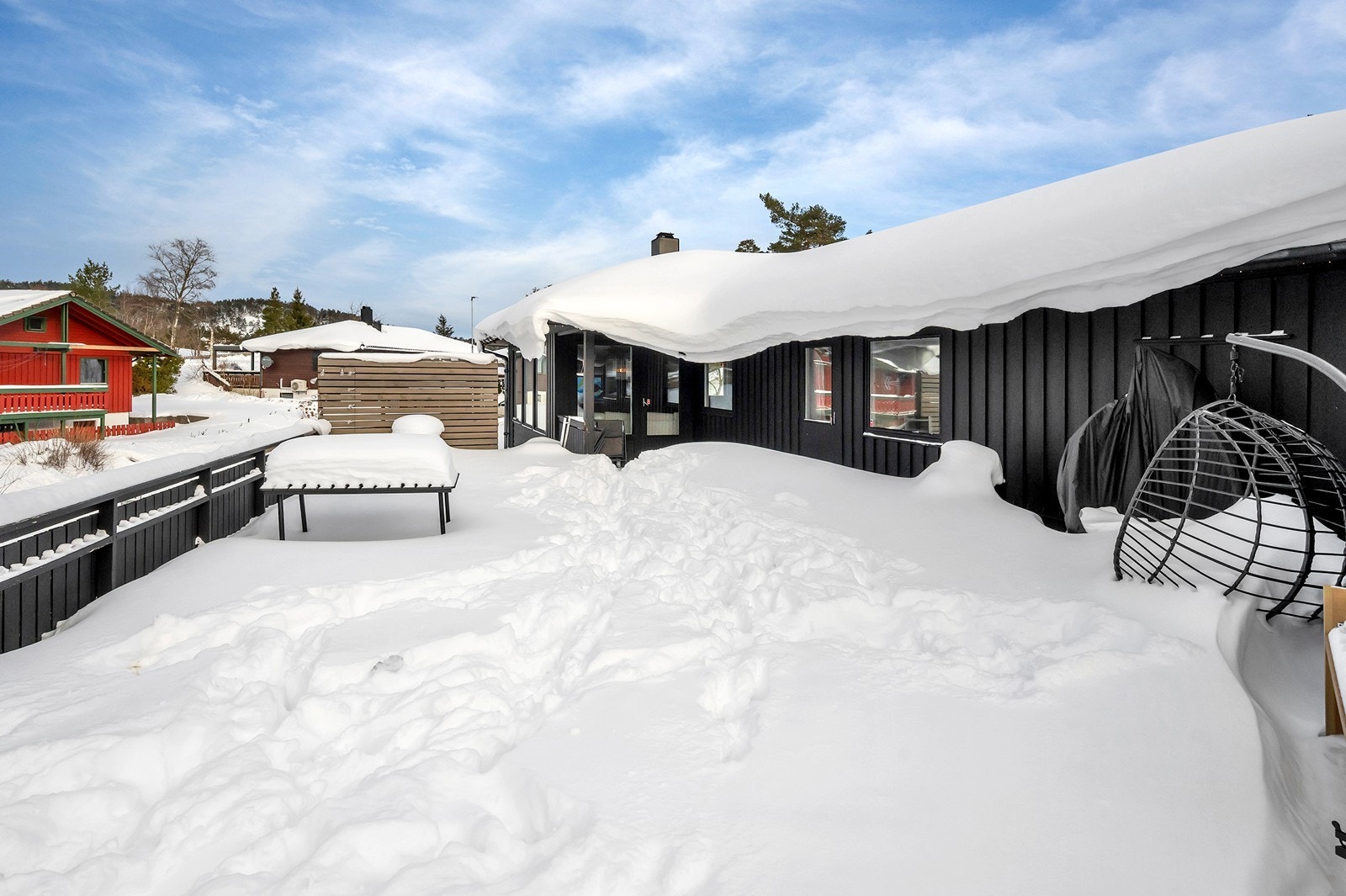 Herlig terrasse som skaper en flott uteområdet. Galleribilde