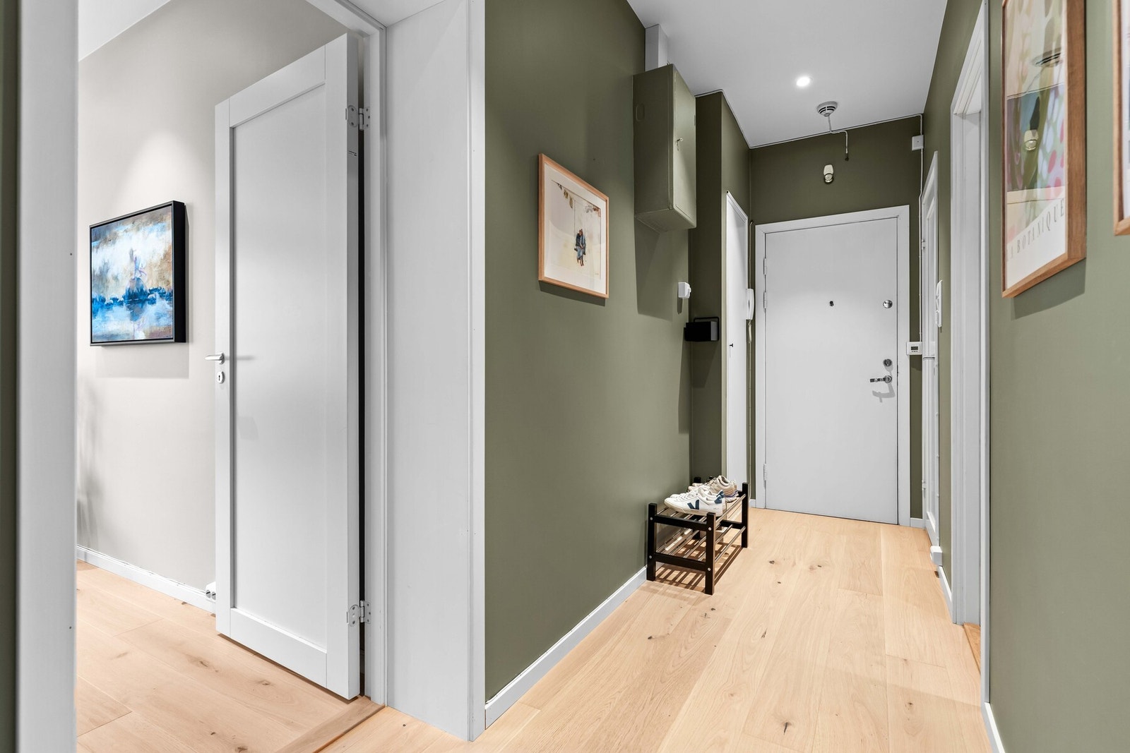 Tidsriktige fargevalg på vegger. Galleribilde