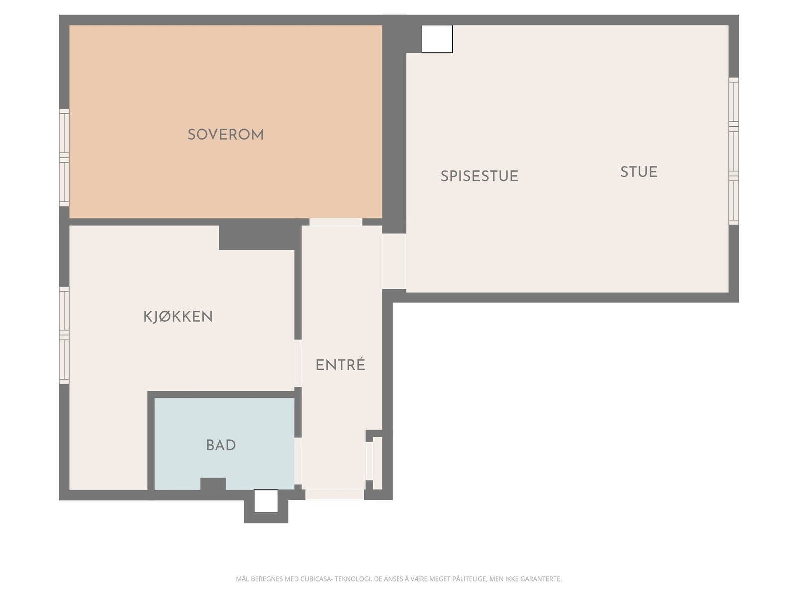 Planskisse - ikke målbar. Avvik kan forekomme. Galleribilde