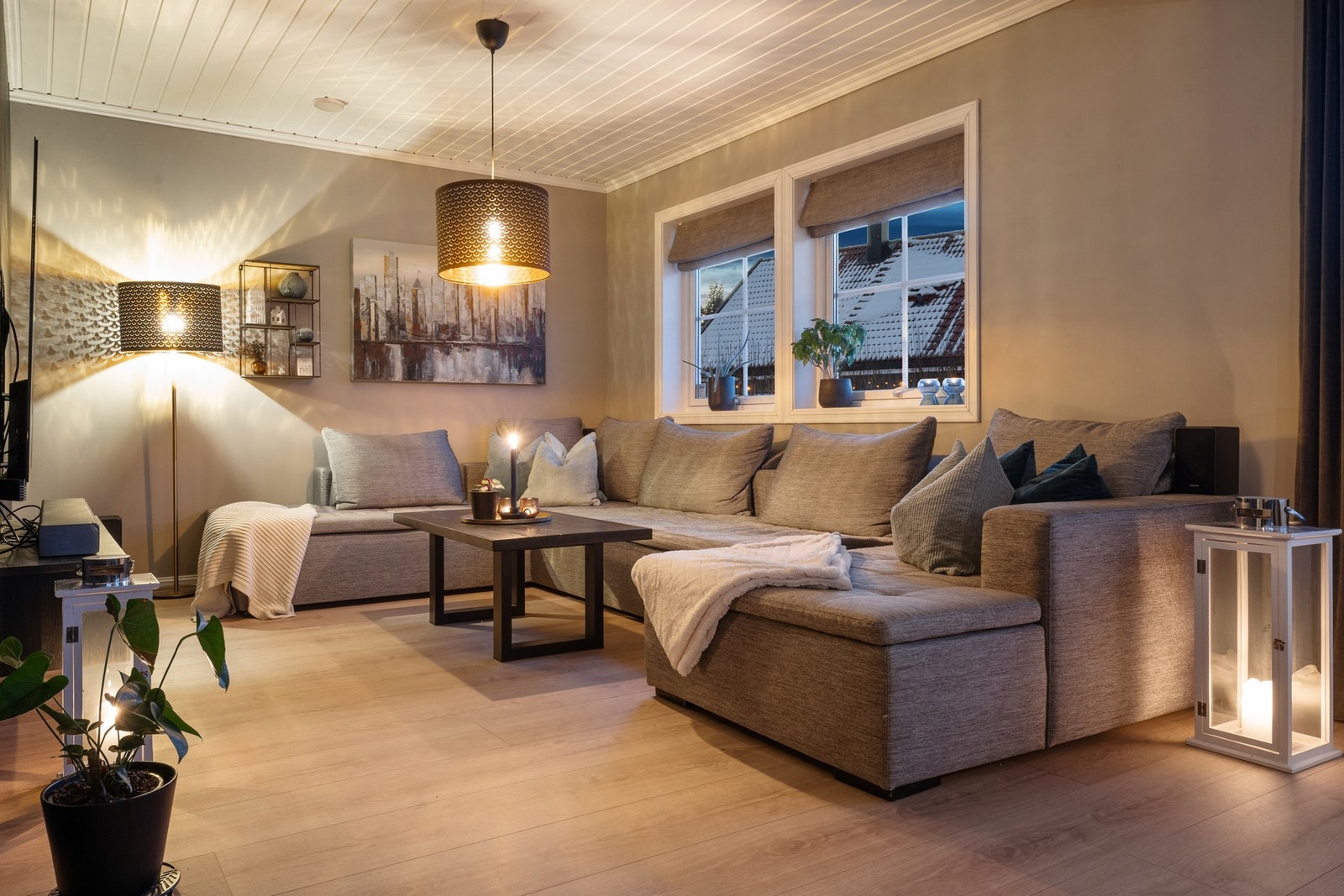 Her kan man nyte avslappende kvelder med familien. Galleribilde