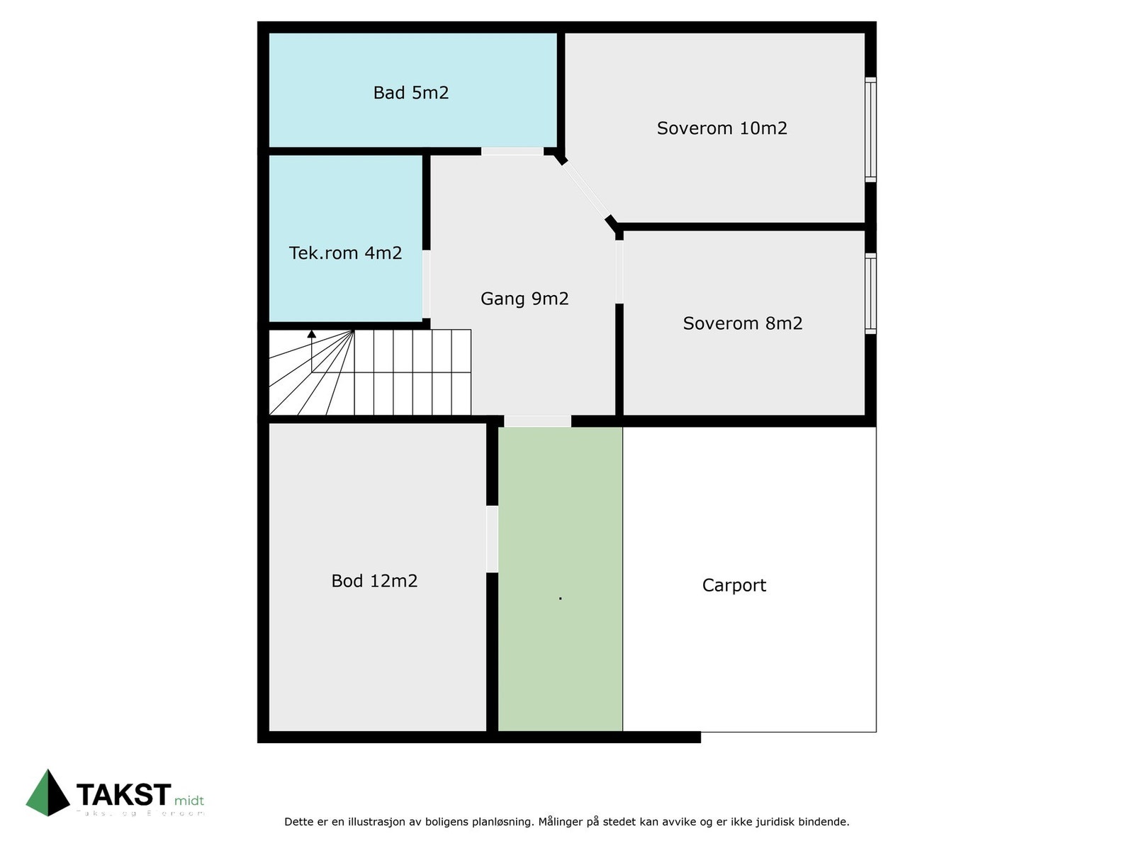 Planskisse 1.etg. Galleribilde