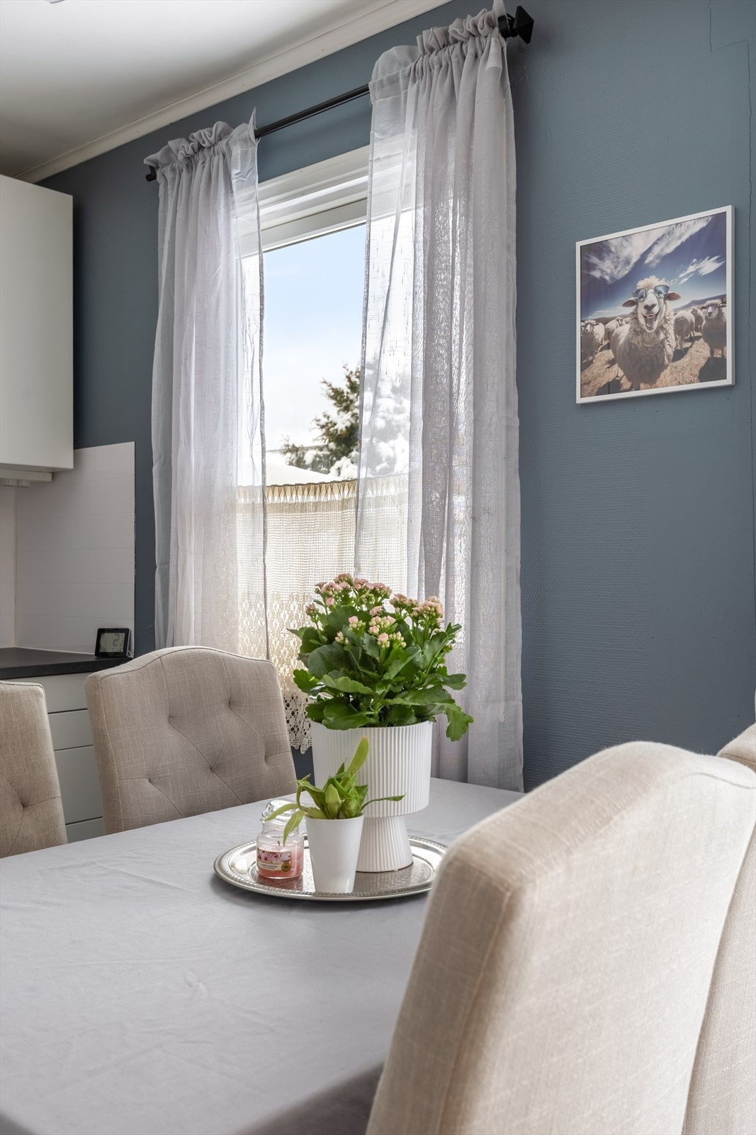 Gode lysforhold innvendig, og direkte utgang fra kjøkken til terrasse Galleribilde