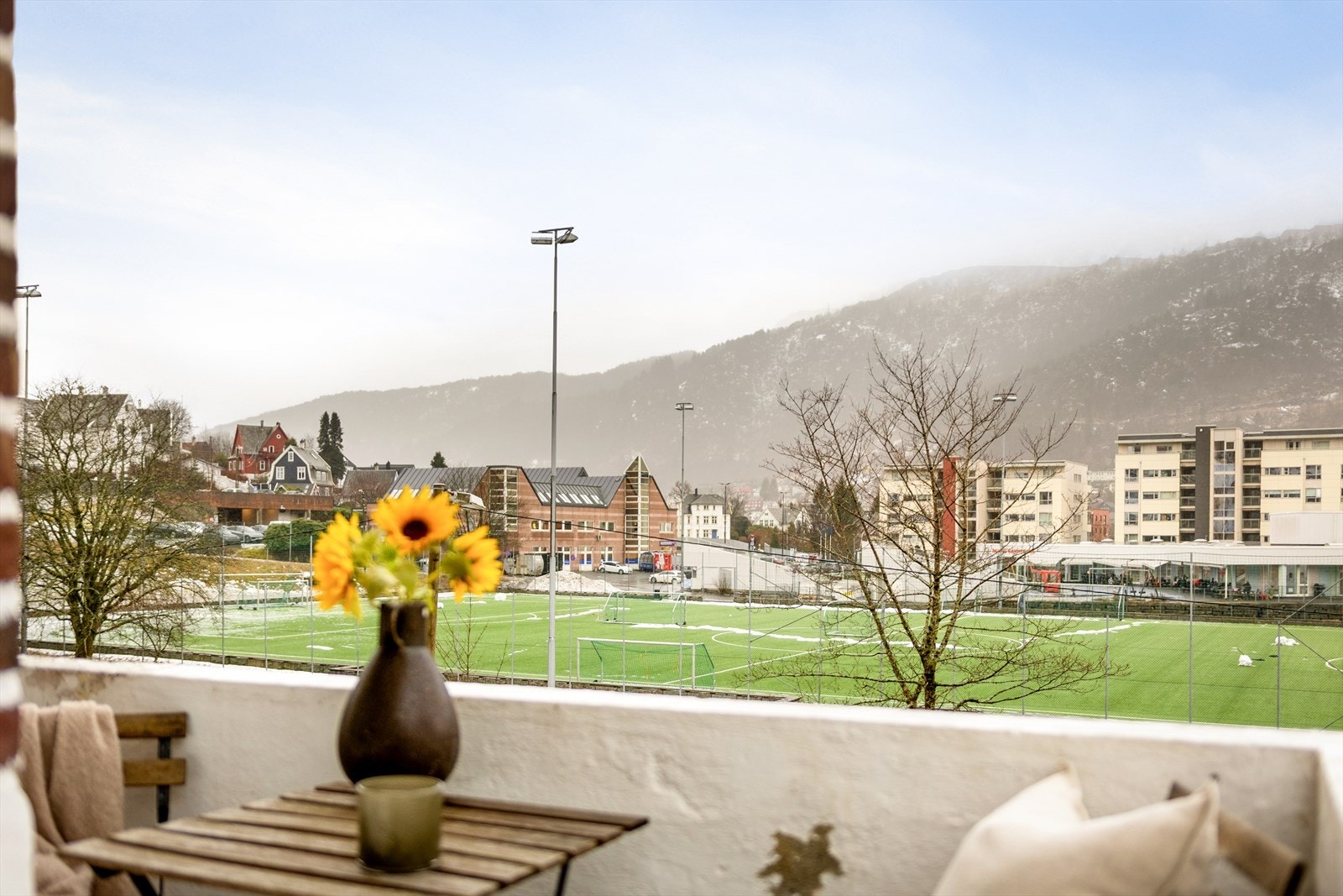 Utsikten fra balkongen. Galleribilde