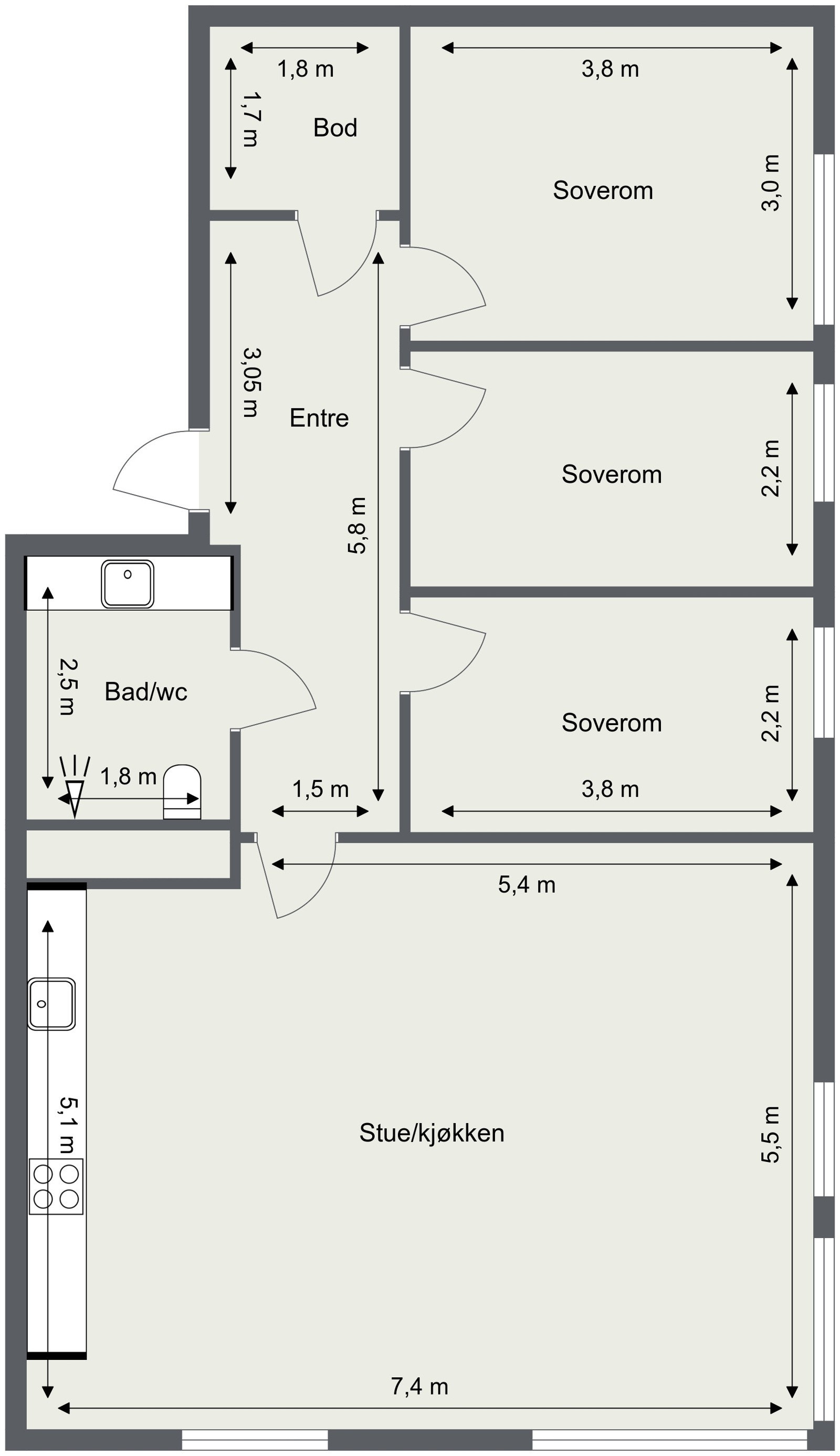 Plantegning. Galleribilde