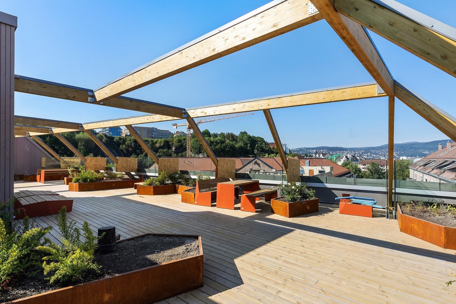 Felles takterrasse kun en heistur unna! Galleribilde