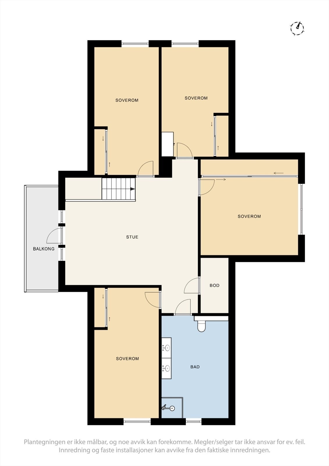 Plantegning- andre etasje. Galleribilde