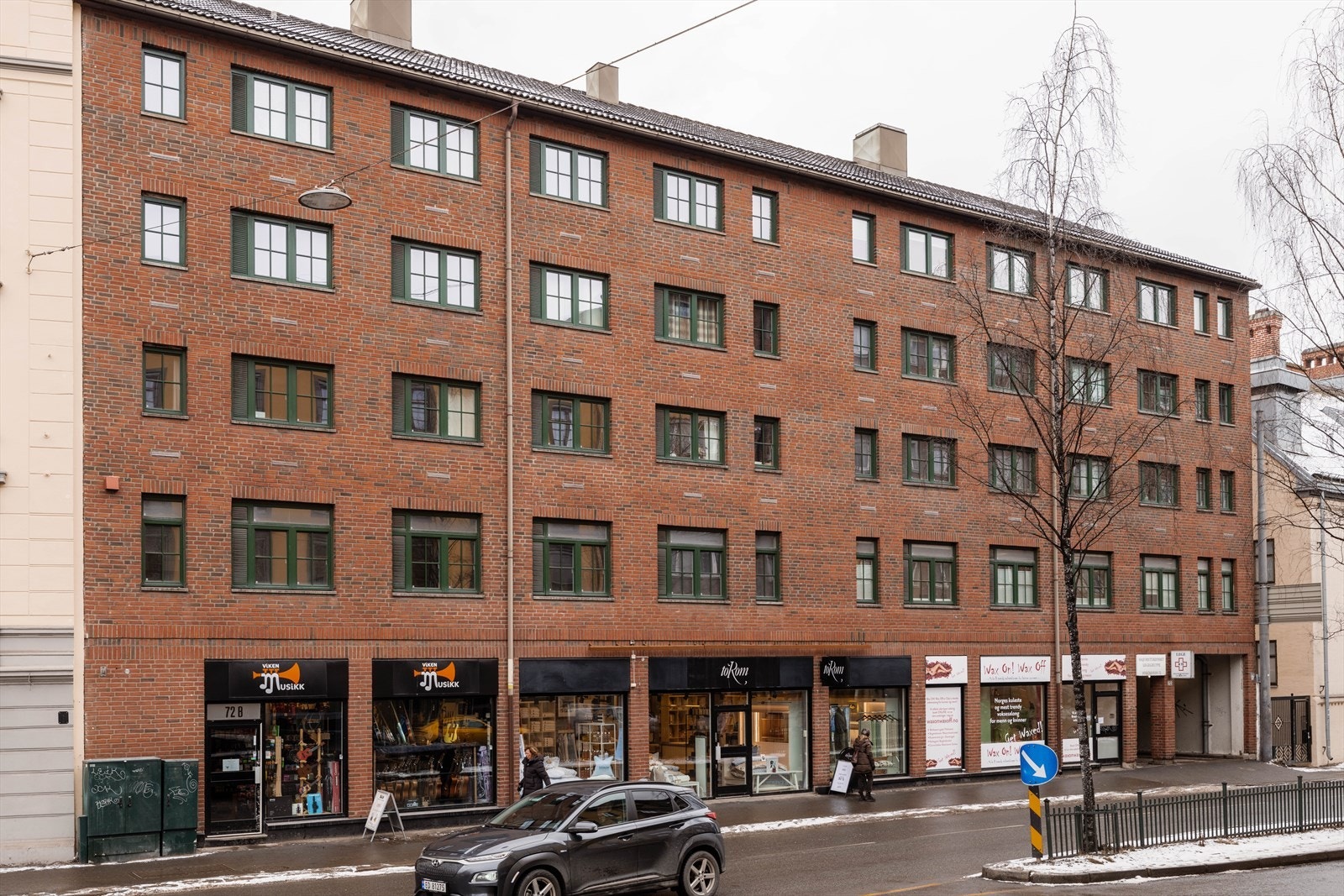 Fasade - Bogstadveien 72 - Boligen ligger på byggets bakside. Galleribilde