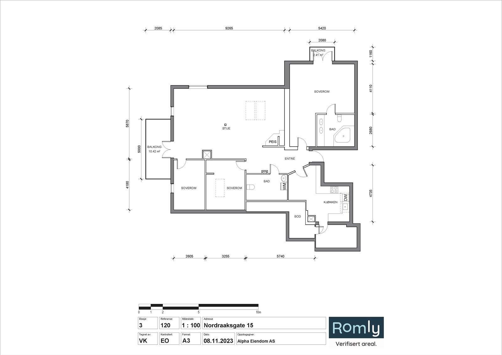 Plantegning Galleribilde