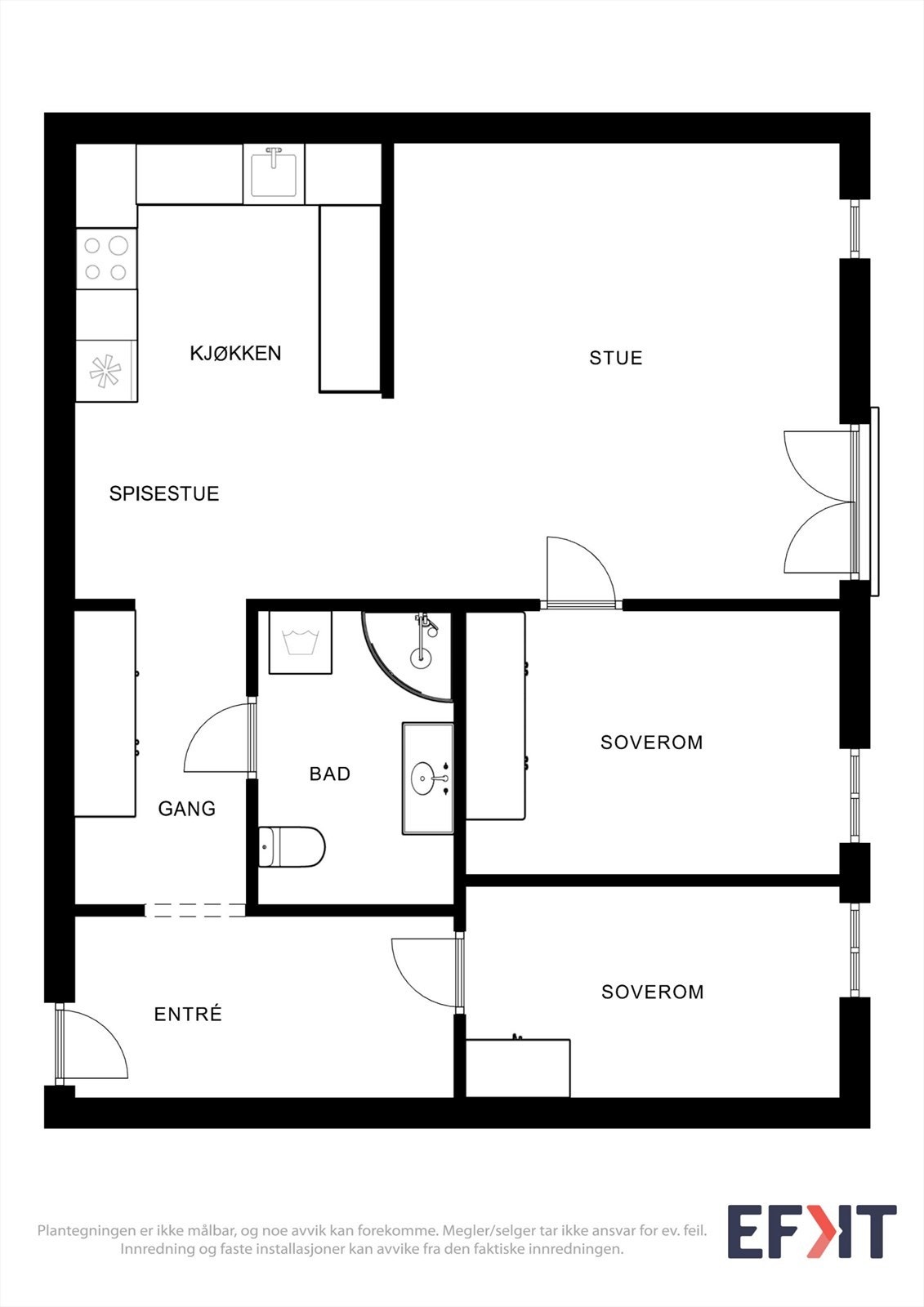 Plantegning Galleribilde