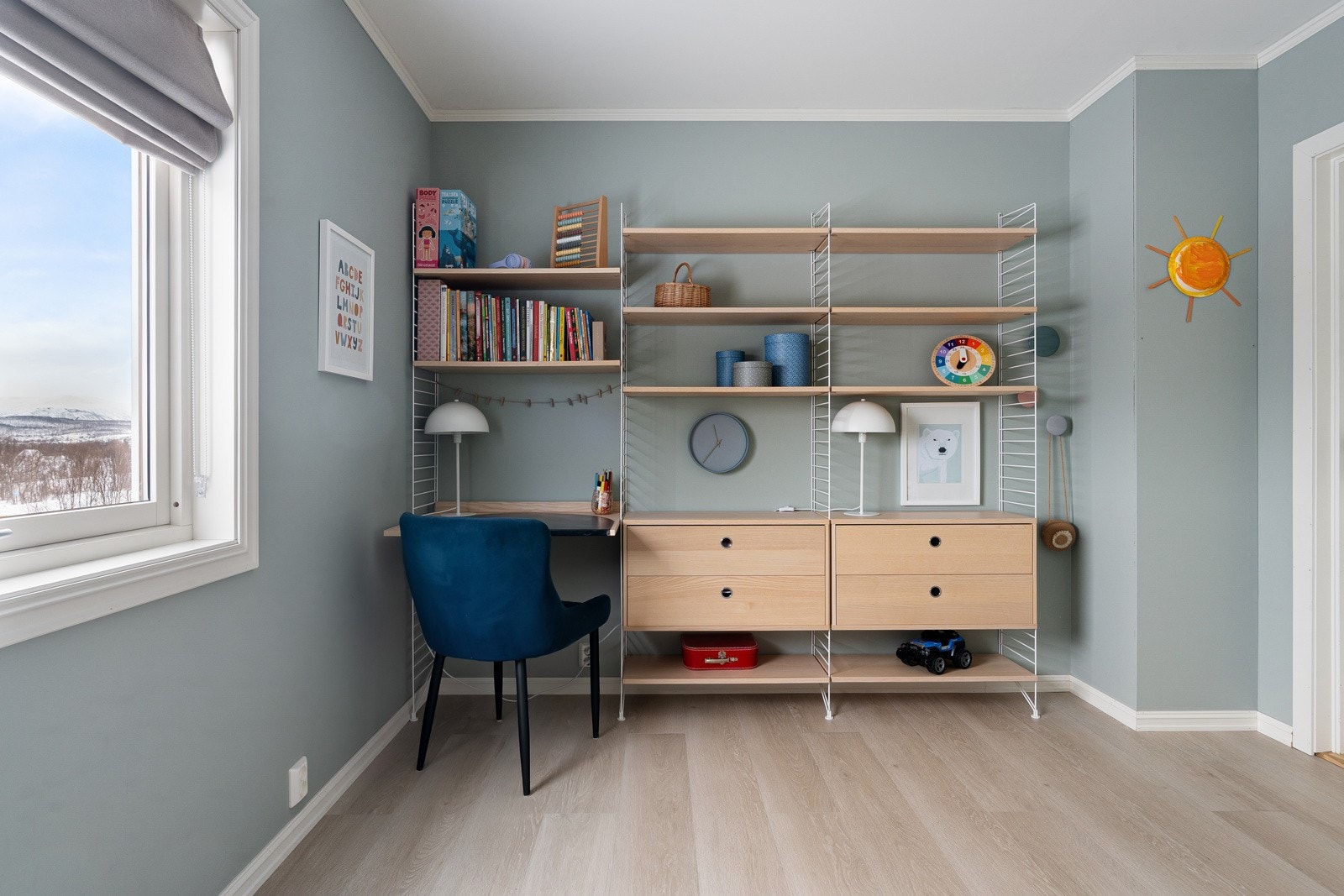 Her er det plass til hjemmekontor. Galleribilde