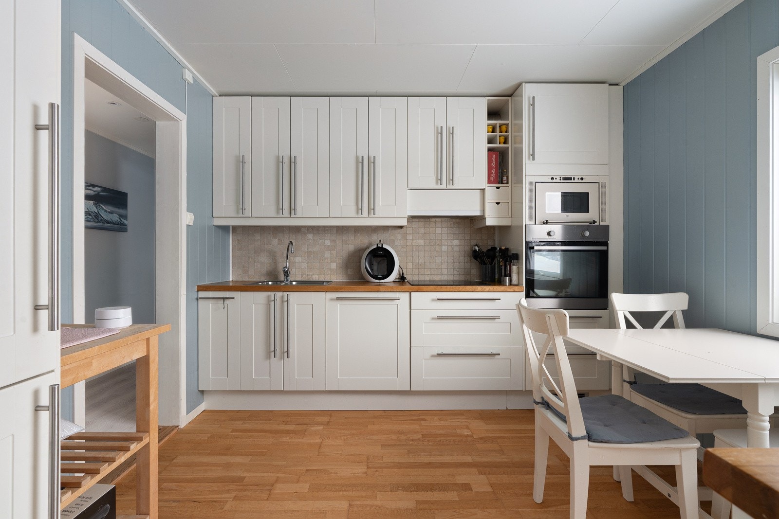 Her er det plass til spisebord. Galleribilde