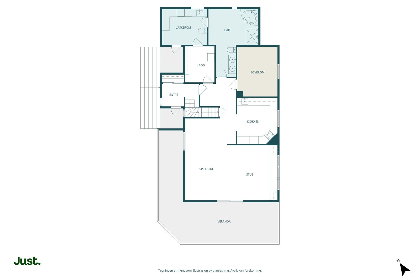 Planskisse 1.etasje. Galleribilde