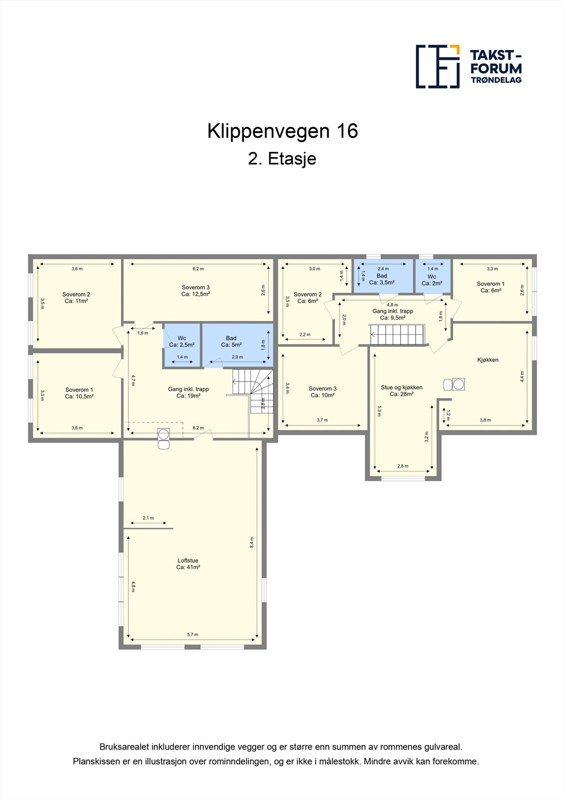 Plantegning 2. etasje. Galleribilde