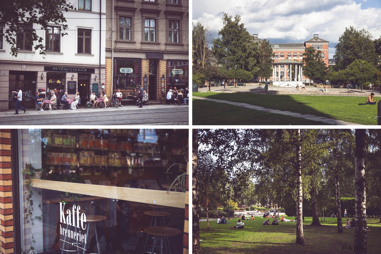 Grünerløkka har et stort utvalg av flotte restauranter, nisjeforretninger, markeder, kaféer og serveringssteder. Birkelunden arrangeres det ofte forskjellige markeder og andre kulturaktiviteter. Galleribilde