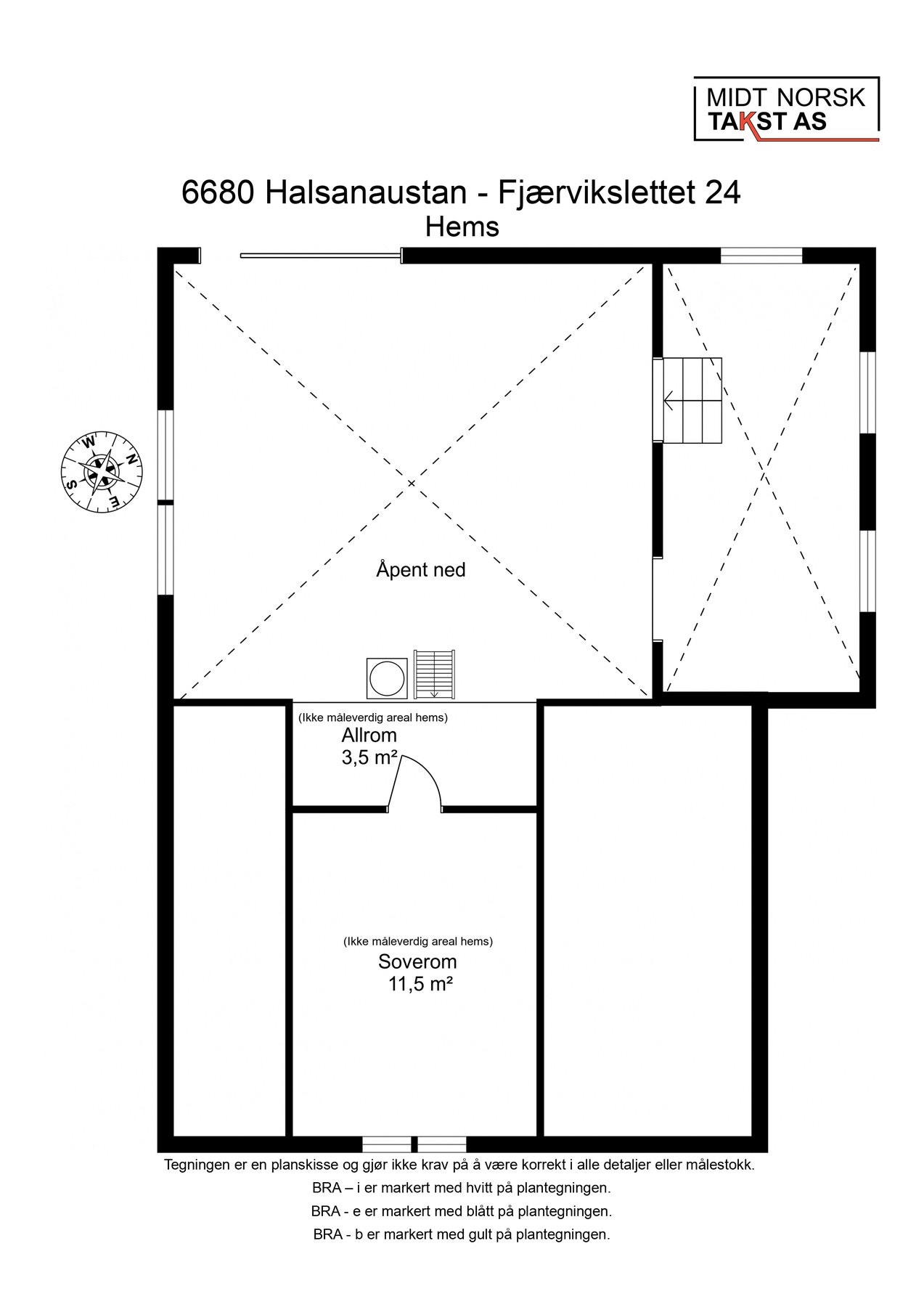 Planskisse hems Galleribilde